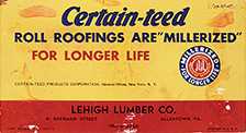 Early CertainTeed roofing ad